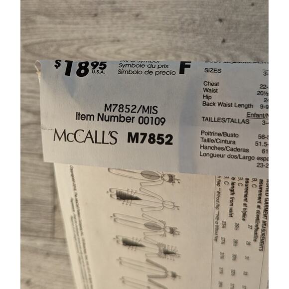 Childs Sewing Patterns 6 In Lot - Picture 13 of 14